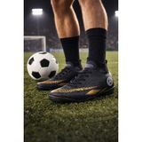 ModaFrato TW-142 Bilekli Halı Saha Ayakkabısı Krampon Çoraplı Futbol Ayakkabısı - Siyah - Sarı