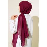 Modakaşmir Bambu Şal (Original, Tesettür Giyim, Pamuklu, Hafif, Rahat, Şık, Yüksek Kalite, Hijab, Shawl, Lux) - Vişne
