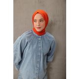 Modakaşmir Cosy Cotton Serisi Şal Dinamik Turuncu