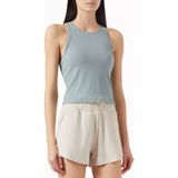 Modal Pose Plyo Tank Top, Nemi Çeker & Nefes Alır, Spor ve Günlük Kullanım - Mavi - XS