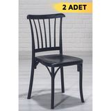 ModaLife 2 Adet Violet Siyah Pratik Sandalye / Balkon-Bahçe-Mutfak - Renkli