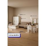 ModaLife 6 Parça Beyaz Genç Odası Takımı Suntalam Malzeme ile Modern Tasarım Sunuyor