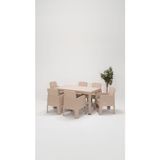 ModaLife Apex 90 x 150 Minderli Bahçe&balkon&teras Mobilyası – Cappucino - Dikdörtgen