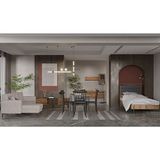 ModaLife Arion Genç Odası Takımı Ceviz Renk Suntalam Malzemeden Modern Tasarım 6 Parça