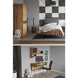 ModaLife Arya Genç Çocuk Odası Takımı Kahverengi Suntalam Malzemeden Modern Tasarım 4 Parça - Atlantik Çam