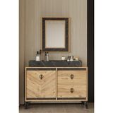 ModaLife Avrupa Modern Tasarımlı Aynalı Şifonyer Atlantik Çam 110 cm Genişlik 170 cm Yükseklik 2 Çekmece