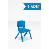 Modalife Junior 6 Adet Kreş Anaokulu Çocuk Sandalyesi Sert Plastik