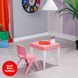Modalife Junior Çocuk Aktivite Masa Takımı 1 Sandalye + 1 Kare Masa