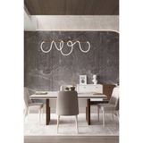 Modalife Linen 4 Sandalye 1 Sabit Masa 180X100 Cm Yemek Masası Takımı 4 Kişilik - Vizon&Krem