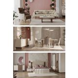 Modalife Linen Midi Düğün Paketi - Oturma Grubu / Yatak Odası Takımı / Yemek Odası Takımı