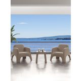 Modalife Şile Pratik Bahçe, Balkon, Teras Oturma Takımı 1-1-Sehpa Bahçe Takımı, Bahçe Mobilyası / Cappucino