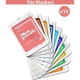 Modalucci Arbutin Özlü Besleyici Jel Yüz Maskesi 10'lu Karışık Set – Tüm Cilt Tipleri İçin Nemlendirici ve Canlandırıcı