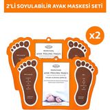 Modalucci Çorap Tipi Ayak Peeling Maskesi - Ölü Deri ve Nasır Giderici, 2'li Set, Yoğun Nemlendirme ve Doğal Bitki Özleri ile