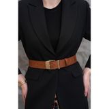 MODAM HİFA Antik Tokalı Süet Kadın Kemeri Pantolon Kemeri Elbise Kemeri Bel Kemeri Gömlek Kemeri Ceket Kemeri mh007430052