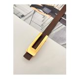MODAM HİFA Desng Gold Tokalı Acı Kahve Kadın Kemer Pantolon Kemeri Elbise Kemeri Gömlek Kemeri Ceket Kemeri