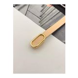 MODAM HİFA İthal oval Gold Tokalı ince Kadın Kemer Pantolon Kemeri Elbise Kemeri Gömlek Kemeri Ceket Kemeri