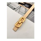 MODAM HİFA Kare Pimli Gold Tokalı Kadın Kemer Pantolon Kemeri Elbise Kemeri Gömlek Kemeri Ceket Kemeri