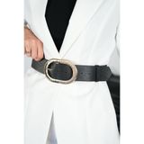 MODAM HİFA Oval Gold Tokalı Kadın Elbise Kemeri Gömlek Kemeri Ceket Kemeri