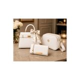 MODAMARKM MODERN 3 LÜ SET FULARLI OMUZ ÇANTASI+TELEFON ÇANTASI, + CÜZDAN KOMBİNİ KADIN HEDİYELİK