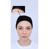 Modamelita Silikonlu dikişsiz likralı kaymaz bone iz yapmayan kaymayan bone geniş hacimli bone tesettür bone