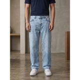 Modamesto Erkek Buz Mavi Baggy Fit Geniş Kesim Jean Pantolon - 32