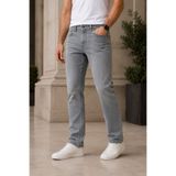MODAMESTO Erkek Füme Regular Fit Boru Paça Likralı Jean Pantolon