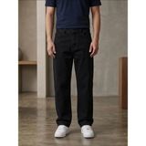 Modamesto Erkek Siyah Baggy Fit Geniş Kesim Jean Pantolon - 38