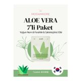 ModamKore7'li Paket Aloe Vera Kore Yüz Maskesi – Yoğun Nem - Ferahlık - Sakinleştirici Etki