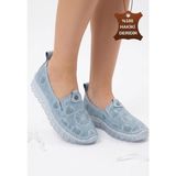 Modanı Seç Rinna Mavi Deri Spor Ayakkabı - (DipCamo)Charcoal-White