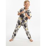 Modanino Erkek Çocuk %100 Pamuk ve Gömlek Tarz Pijama Takımı 2-13 Yaş 12687IS - Antrasit - Gri - 9 - 10 Yaş