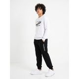 Modanino Erkek Çocuk Eşofman Takımı -2 Iplik (Sweatshirt+Pantolon) 6-16 Yaş 12771SMP - Beyaz - 9 - 10 Yaş