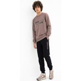 Modanino Erkek Çocuk Eşofman Takımı -2 Iplik (Sweatshirt+Pantolon) 6-16 Yaş 12771SMP - Koyu Kahverengi - 15 - 16 Yaş