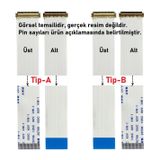 MODANOM 40 Pin LVDS Lcd ile Uyumlu Ekran İçin 25cm 40A FFC FPC Flex kablo - A Tipi