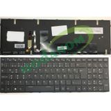 MODANOM Clevo P670HS P670HS-G ile Uyumlu Klavye Türkçe Işıklı - Ver.2 (RGB)