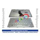 Modanom Toshiba ile uyumlu Satellite Mini NB305 Klavye Türkçe Gümüş