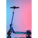 ModaOnn Mini Bonito Çocuk Katlanabilir, LED Işıklı, Amortisörlü Elektrikli Scooter – Ayarlanabilir Direksiyonlu!”(Dizlik ve Dirseklik Hediyedir) - Mavi