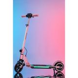ModaOnn Mini Bonito Çocuk Katlanabilir, LED Işıklı, Amortisörlü Elektrikli Scooter – Ayarlanabilir Direksiyonlu!”(Dizlik ve Dirseklik Hediyedir) - Pembe