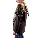 Modaonna Leopar desen saten fular