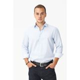 Modaplaza 2144 Mavi Slim Fit Kesim Uzun Kol Erkek Gömlek