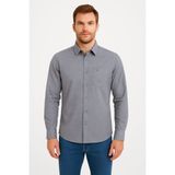 Modaplaza Erkek Klasik U.kol Gömlek - 3XL - Lacivert