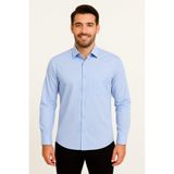 ModaPlaza Erkek Saten Slimfit Uzun Kol Gömlek
