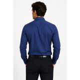 Modaplaza Erkek Uzun Kol Armürlü Slimfit Gömlek - Lacivert
