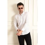 Modaplaza Erkek Uzun Kol Slimfit Gömlek - 2XL - Beyaz