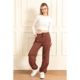 Modaplaza Kadın Eşofman Alt 3023 - XL - Kahve