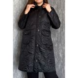 Modaplaza Kadın Kapitone Kaban 5577 - Siyah - 50