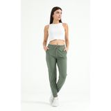 Modaplaza Kadın Paçası Zımbalı Eşofman Alt 3004 - 2XL - Çağla