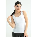 Modaplaza Kadın Triko Atlet 21416 - Beyaz