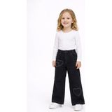 Modaplaza Kız Çocuk Inci Yıldız Nakışlı Pantolon - Füme - 10 Yaş