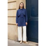 MODAQU Bolero Detaylı Poplin Lacivert Tunik