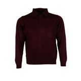 modarar Erkek Bordo Kazak Polo Yaka Yünlü Klasik Normal Kesim RAR00653 Bordo M